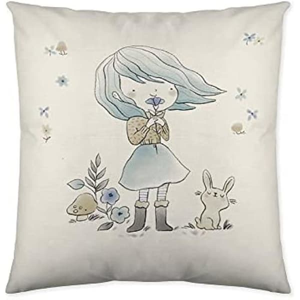 Kuddfodral - COOL KIDS - Dery - 50 x 50 cm - Vändbar - 100 % bomull - Barnstil
