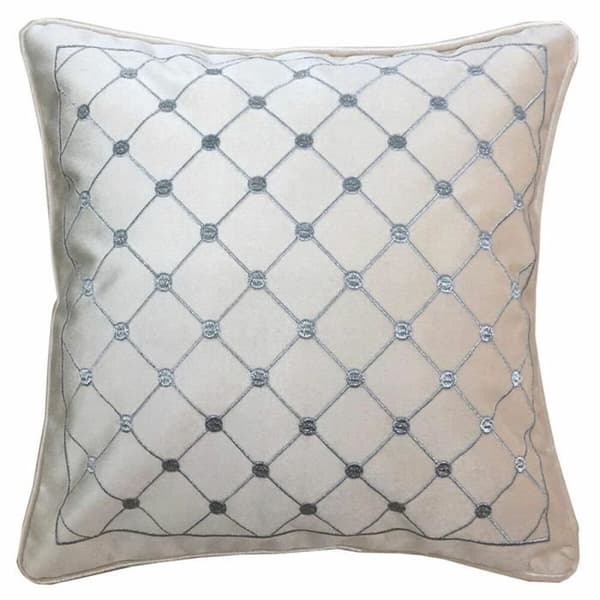 kudde 8424001850327 grå 45 x 10 x 45 cm vita diamanter