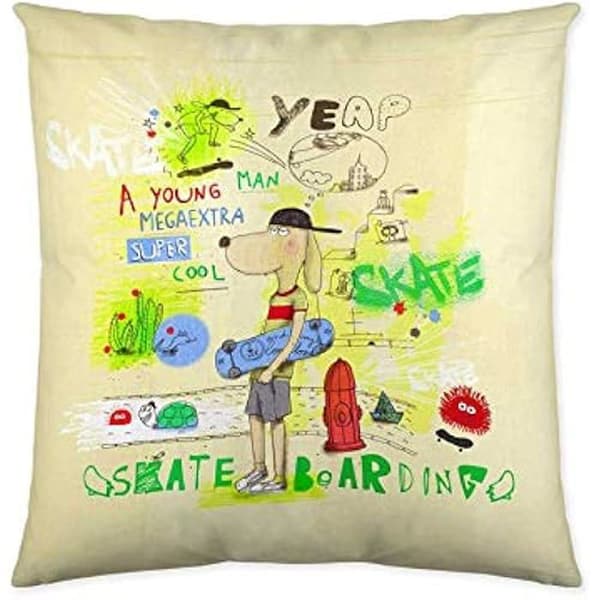 Kuddfodral - COOL KIDS - S2800322 - Flerfärgad - 50 x 50 cm - Barnstil