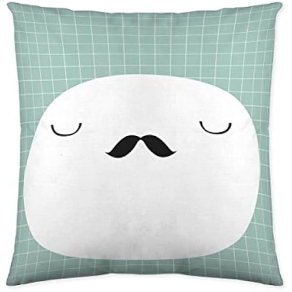 Kuddfodral - COOL KIDS - Mr&Mrs - 50 x 50 cm - Flerfärgad - Barnstil