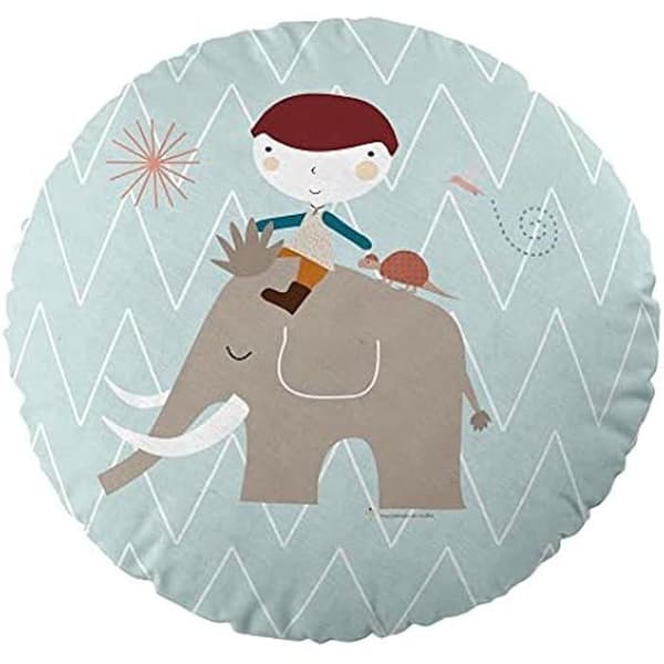 HACIENDO EL INDIO Ice Age-kudde - Flerfärgad - 40 cm - Digitaltryck av hög kvalitet - Naturfiber