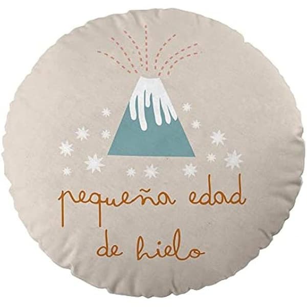 HACIENDO EL INDIO Ice Age-kudde - Flerfärgad - 40 cm - Digitaltryck av hög kvalitet - Naturfiber