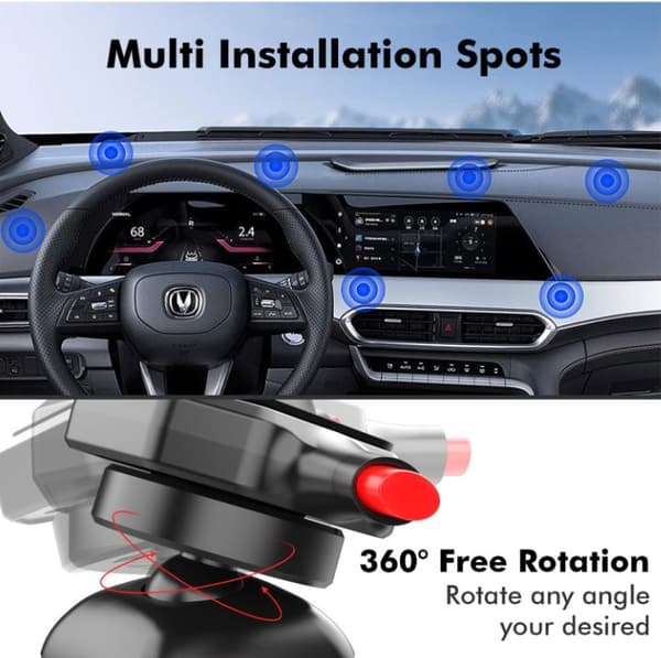 Swissten EASY LOCK Holder for mobile phone Car / Home / Office / 4" - 6.8"