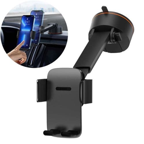 Telefona turētājs Baseus Easy Control Black