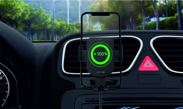 Swissten GW1-AV5 Air Vent Car Holder With 15W Wireless Charging + Micro USB Cable 1m
