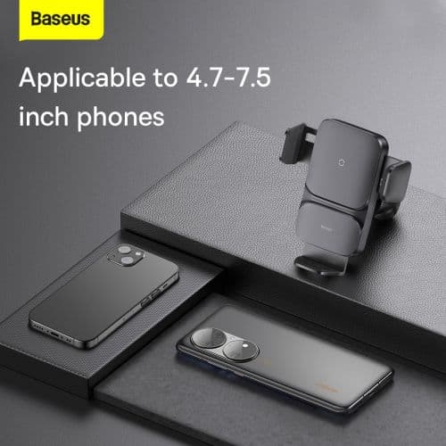 Telefona turētājs Baseus Wisdom Car Mount Wireless Charger 15W
