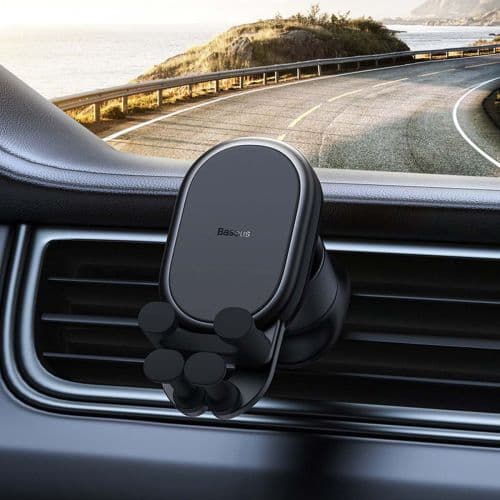Telefona turētājs Baseus Car Air Vent Mount Black