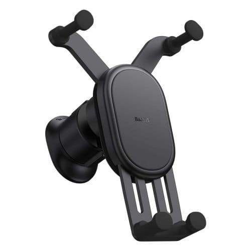 Telefona turētājs Baseus Car Air Vent Mount Black Sort