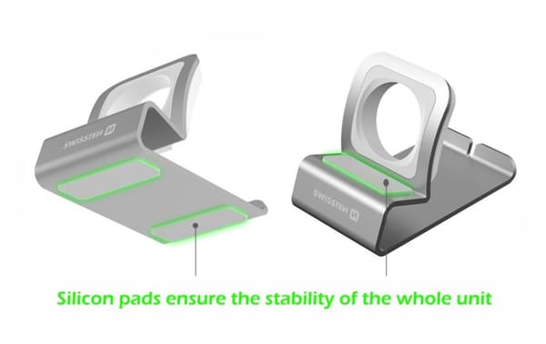 Swissten Aluminum stand for Apple Watch