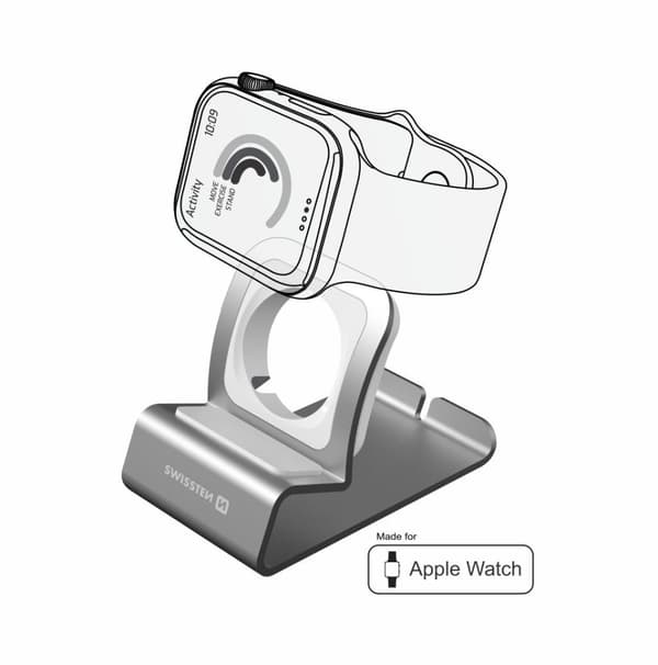 Swissten Aluminum stand for Apple Watch