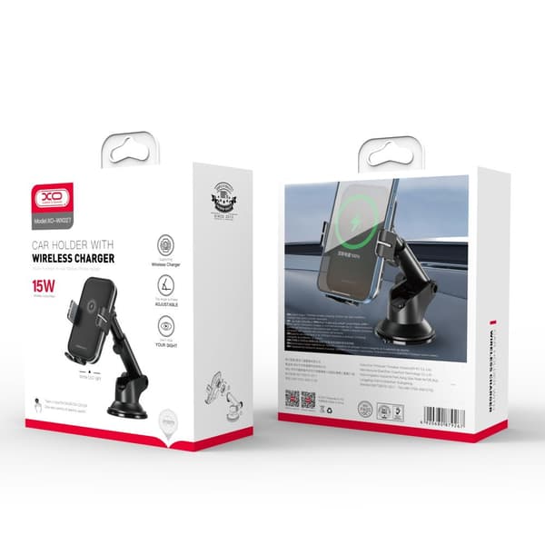 XO  WX027 15W Car holder with inductive charging black