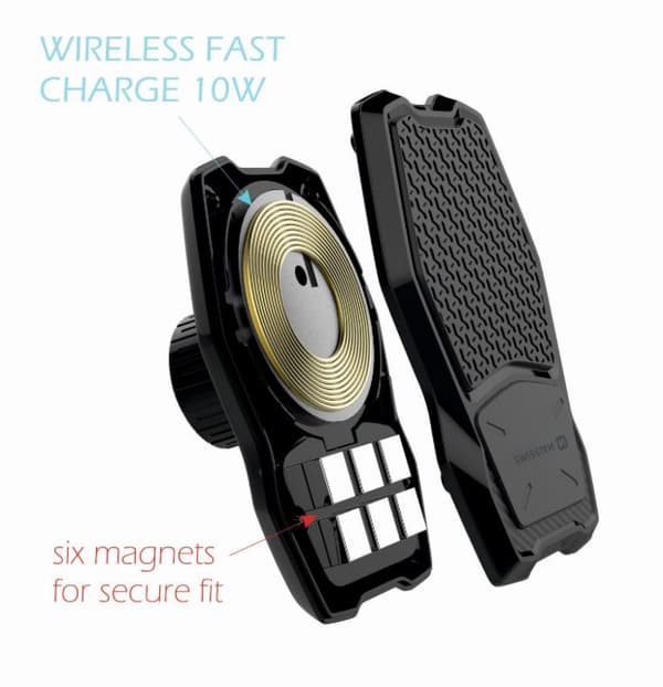 Swissten WM1-AV3 Air Vent Car Holder With Wireless Charging + Micro USB Cable 1.2m