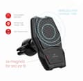 Miniatyrbild 4 av 5: Swissten WM1-AV3 Air Vent Car Holder With Wireless Charging + Micro USB Cable 1.2m