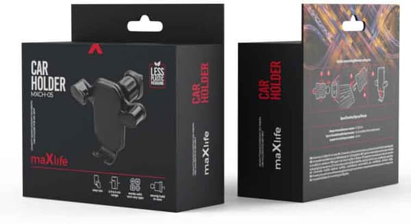 Maxlife phone holder MXCH-05, black