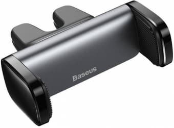 Telefona turētājs Baseus Steel Cannon Air Outlet Car Mount Sort, Sølv