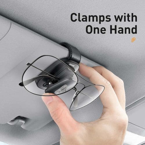 ORGANIZATOR auto Baseus Platinum Vehicle eyewear, poate fi utilizat pentru prindere ochelari sau cabluri, clips, negru "ACYJN-B01" - 6953156220119