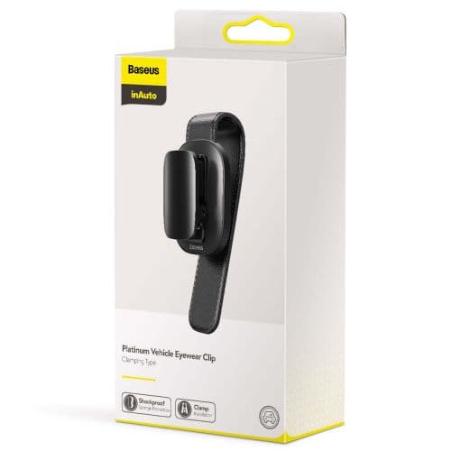ORGANIZATOR auto Baseus Platinum Vehicle eyewear, poate fi utilizat pentru prindere ochelari sau cabluri, clips, negru "ACYJN-B01" - 6953156220119