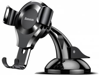 Gravity car mount Baseus Osculum for phone (black) Sort