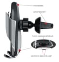 Miniatyrbild 4 av 5: RoGer S5 Car Holder with Wireless Charging 10W  for smartphones