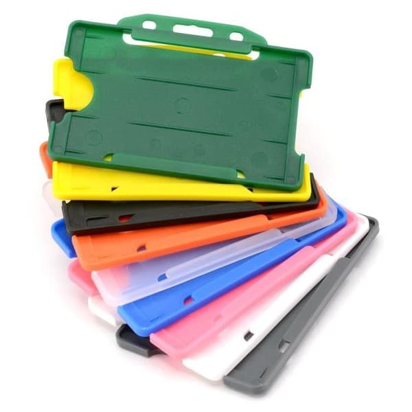Stela för plastkort - CKB LTD - Förpackning med 10 - Plastöppning - Storlek 86 x 54 mm - Vit