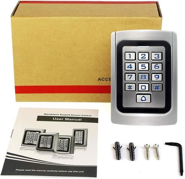 Retekess T-AC04 Digikod Tangentbord i Metall IP68, 125KHz RFID Vattentät Bakgrundsbelyst 26 Antiintrång, för Butik Lägenhet