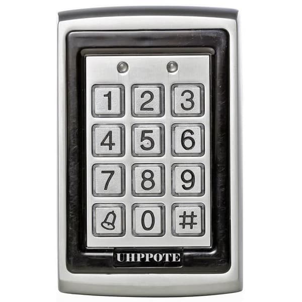 UHPPOTE RFID-kontrollknappsats 125Khz EM-ID metallbur med stöd för svart ljus 500 användare