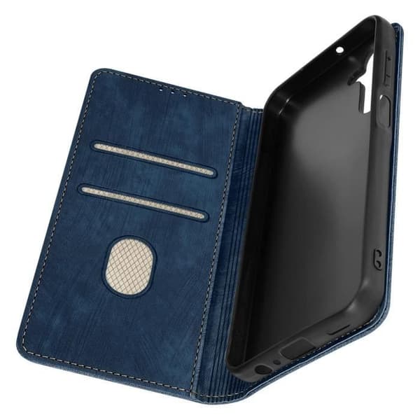 Smartphonefodral - AVIZAR - Samsung Galaxy A15 5G - RFID-skydd - Mörkblå - Flexibel