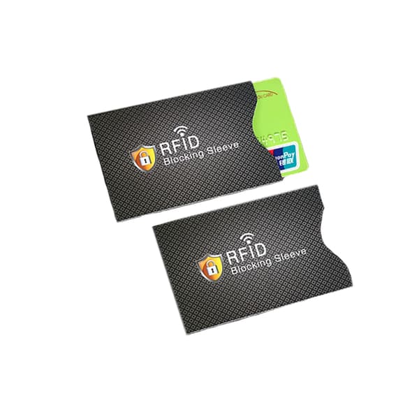 INF 12-pack RFID-blockeringskortfodral Svart