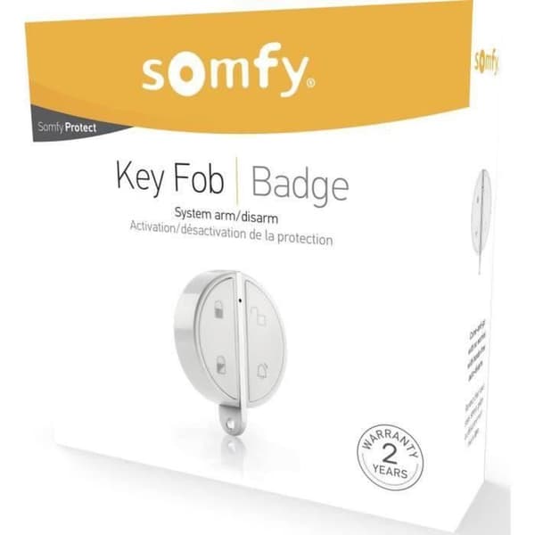 Somfy 2401489 - Nyckelring | Larmaktiverings- och avaktiveringsmärke | Handsfree-funktion | Kompatibel med Somfy Protect-larm