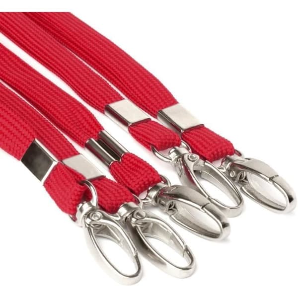 Halsband - Anti-kvävning - Röd - 10 Stycken - Metallspärr - 45 cm Längd