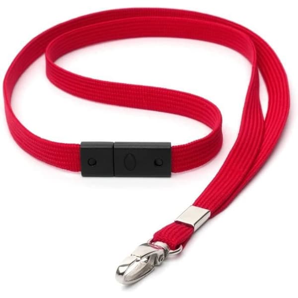Halsband - Anti-kvävning - Röd - 10 Stycken - Metallspärr - 45 cm Längd