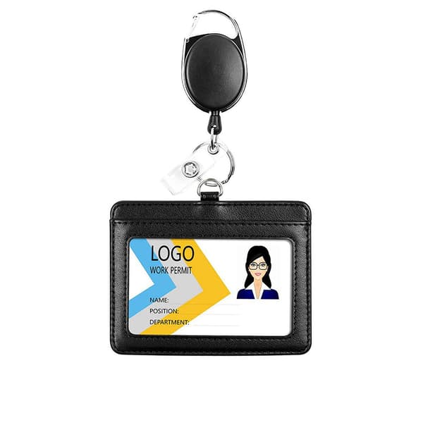 INF RFID-blokkeringsmerkeholder med uttrekkbar spole Model 1