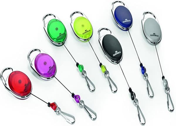 DURABLE märkeshållare med Jojo, oval, grön / tr…