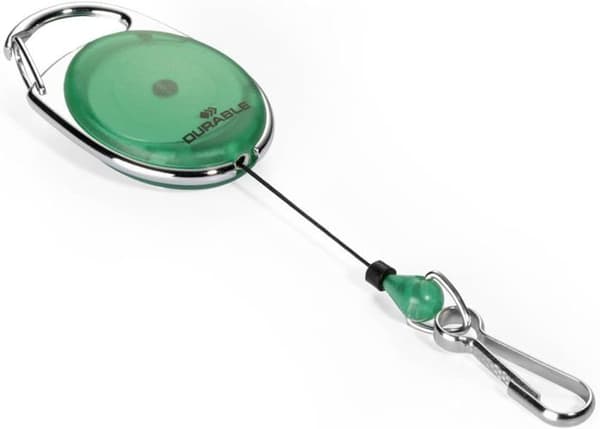DURABLE märkeshållare med Jojo, oval, grön / tr…