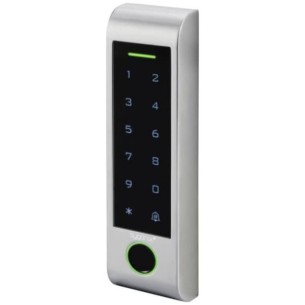 Sygonix SY-6121662 RFID/Biometric Badge Access System Ytmontering 12V/DC, 18V/DC IP66 med knappsats
