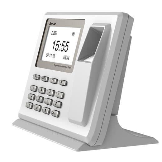 Anviz D200 tid- och närvaroterminal Fingeravtryckskontroll USB-anslutning USB-tid och närvaro, växlings- och cykelkontroll