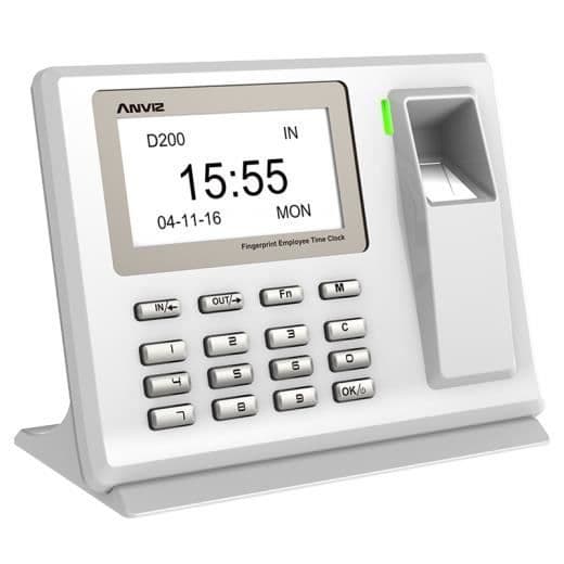 Anviz D200 tid- och närvaroterminal Fingeravtryckskontroll USB-anslutning USB-tid och närvaro, växlings- och cykelkontroll