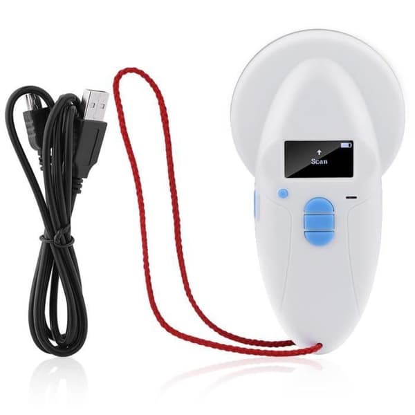 Animal Microchip ID Reader-LAT Uppladdningsbar handhållen Microchip RFID-skanner