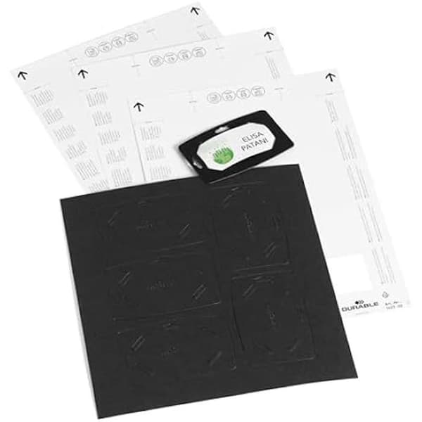 Namn etiketter - HÅLLBAR - 827201 - 100% återvinningsbart papper - 20-pack - Mikropperforerade