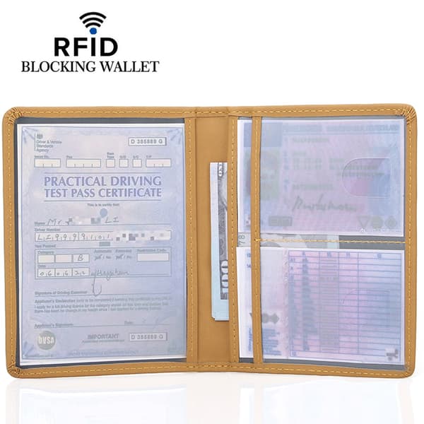 INF Premium Leather RFID Blocking Wallet - Secure Your Essentials Gul