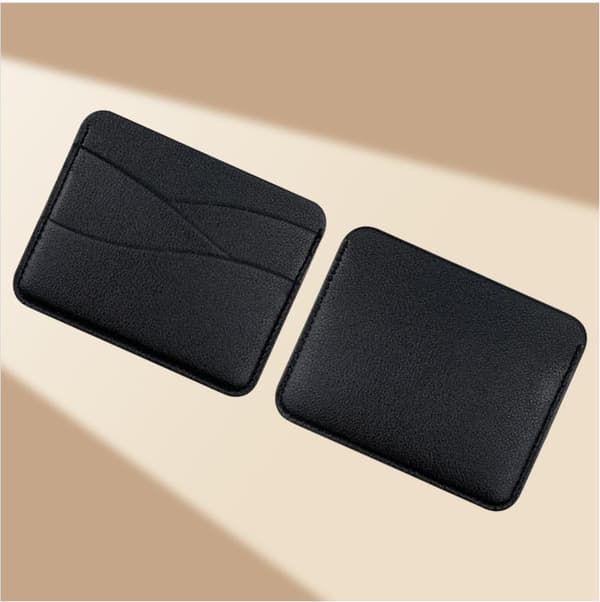 INF Elegant PU-læder kortholder med 4 kortlommer Sort