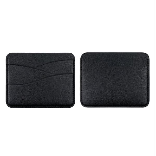 INF Elegant PU-læder kortholder med 4 kortlommer Sort