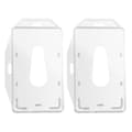 Miniatyrbild 1 av 4: Portabiljett - 2-pack - Transparent hårdplast - För standardkort - Vertikal/horisontell bärning