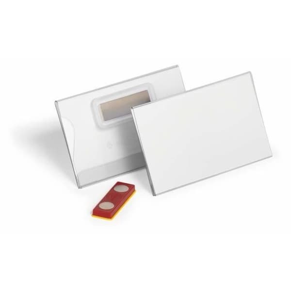 Namnskyltshållare - DURABLE - 824419 - Förpackning om 25 - Transparent - Anti-torsions