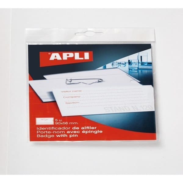 Paket med 5 märken - APLI - 90 x 56 mm - Med kombikrok - Utan bristol
