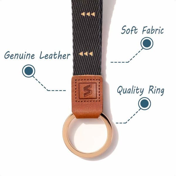 Senlly - 002-GS-PLXW-RING-M-1 - Halsband för nycklar, märkeshållare i originalmönsterdesign