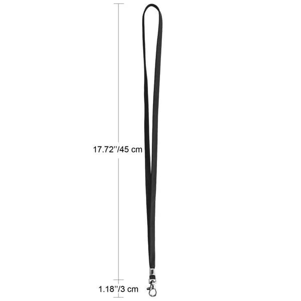 Badge hållare - sladd - Fushing clip - NECKLANYARDBLACK100P