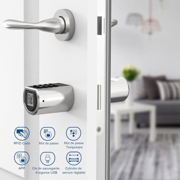 WELOCK PCB01 Digital Lås Lås med Kod och RFID-kort, Silver