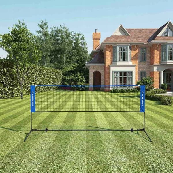 Songmics Tennisverkko Sulkapalloon Puutarhakehikko 1,55 m / 4 m