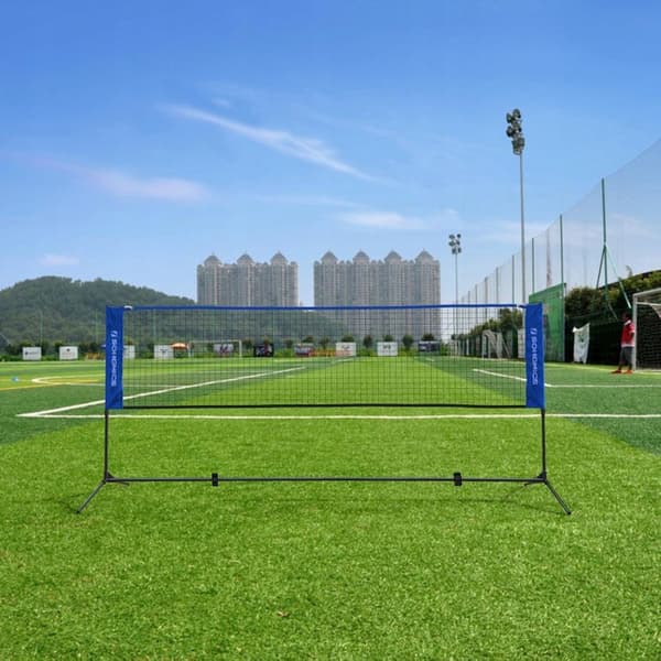 Songmics Tennisverkko Sulkapalloon Puutarhakehikko 1,55 m / 4 m